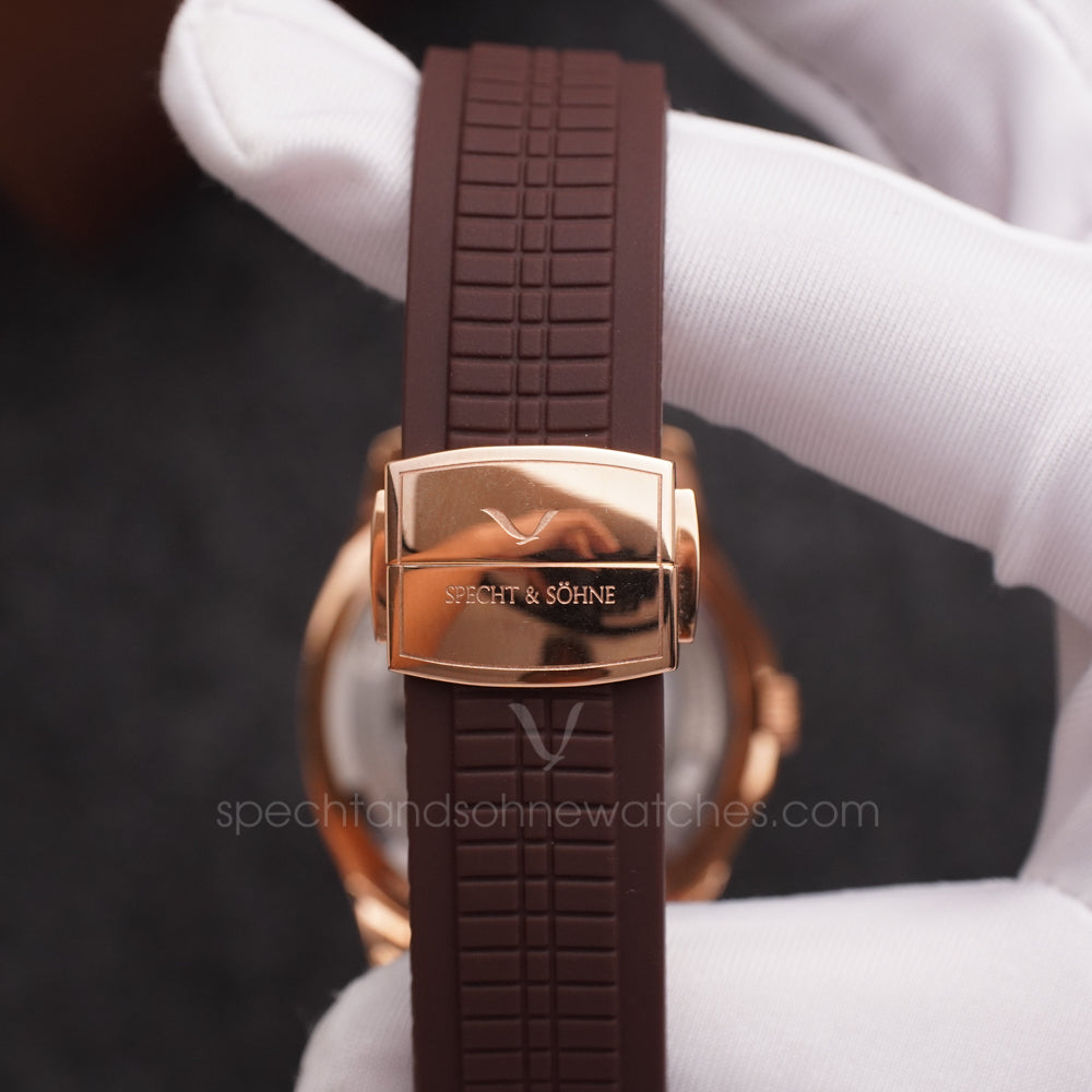 Specht & Söhne SP0008A4 Automático — Esportivo 40mm, pulseira de silicone, vista 7