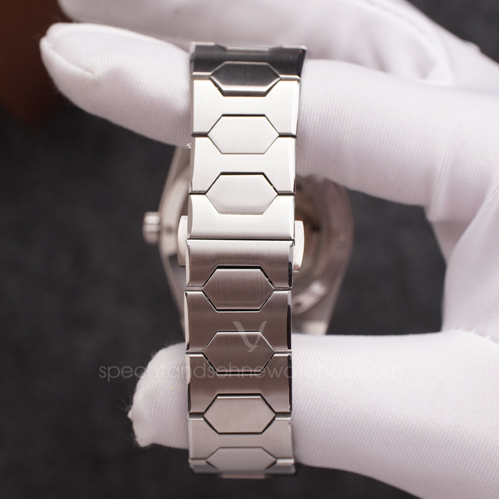 Specht & Söhne SP0004A3 Automático — Ultrafino Integrado 37mm, pulseira de aço, vista 10