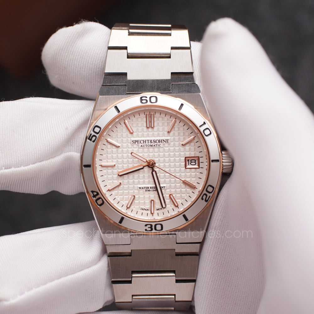 Specht & Söhne SP0014A5 Automático — Mergulho Integrado 37mm, pulseira de aço, vista 2