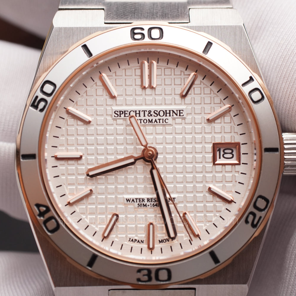 Specht & Söhne SP0014A5 Automático — Mergulho Integrado 37mm, pulseira de aço, vista 3