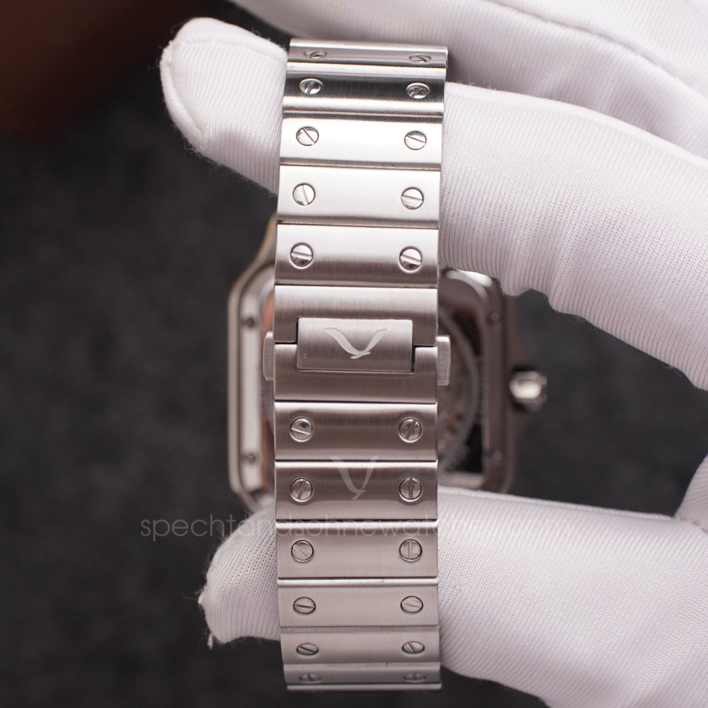 Specht & Söhne SP0037A2 Automático — Quadrado com Parafusos 37mm, pulseira de aço, vista 7