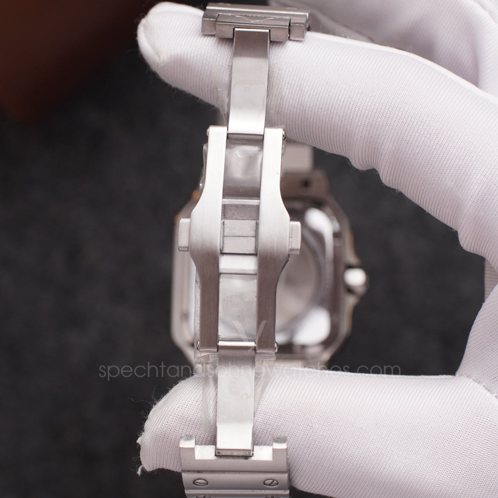 Specht & Söhne SP0037A2 Automático — Quadrado com Parafusos 37mm, pulseira de aço, vista 8