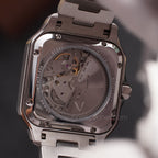 Specht & Söhne SP0037A2 Automático — Quadrado com Parafusos 37mm, pulseira de aço, vista 11