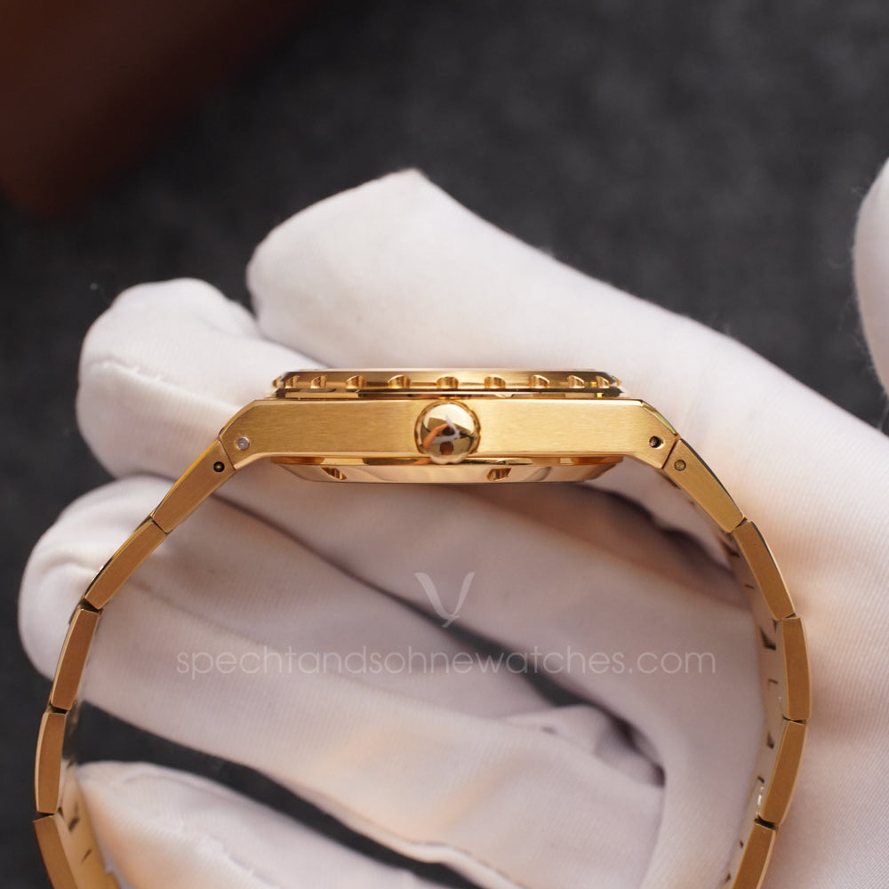 Specht & Söhne SP0004A5 Automático — Ultrafino Integrado 37mm, pulseira de aço, vista 6