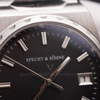 Specht & Söhne SP0004A4 Automático — Ultrafino Integrado 37mm, pulseira de aço, vista 4