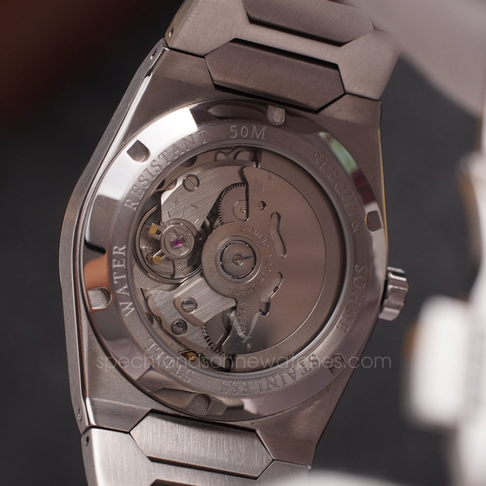 Specht & Söhne SP0004A4 Automático — Ultrafino Integrado 37mm, pulseira de aço, vista 13
