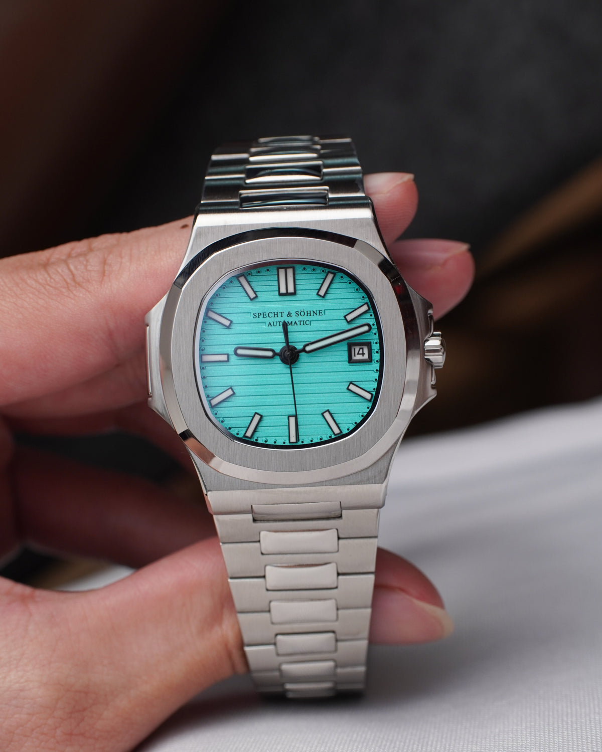 Specht & Söhne SP0005A4-V2 Automático — Esportivo Integrado 40mm, pulseira de aço, vista 2