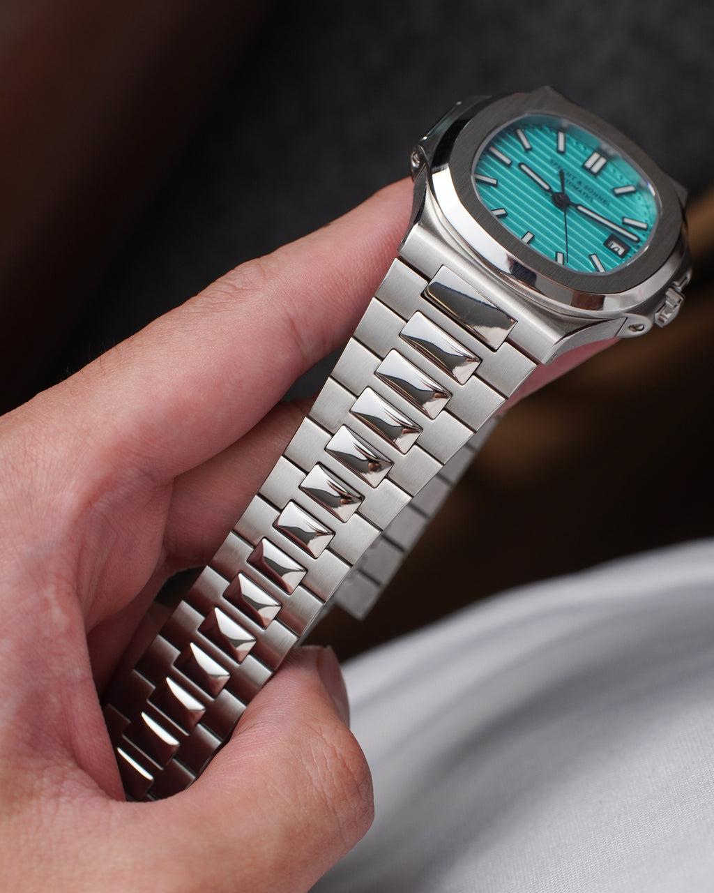 Specht & Söhne SP0005A4-V2 Automático — Esportivo Integrado 40mm, pulseira de aço, vista 4