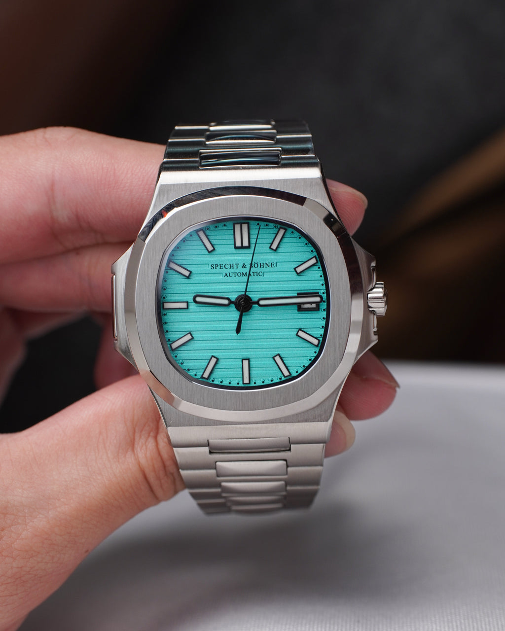 Specht & Söhne SP0005A4-V2 Automático — Esportivo Integrado 40mm, pulseira de aço, vista 7