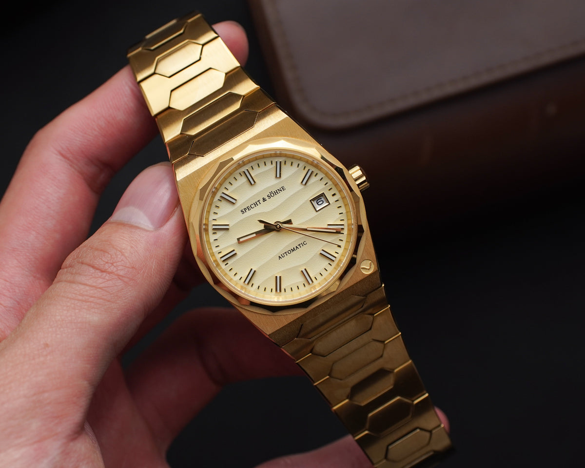 Specht & Söhne SP0036A6-D Automático — Integrado 37mm, pulseira de aço, vista 5