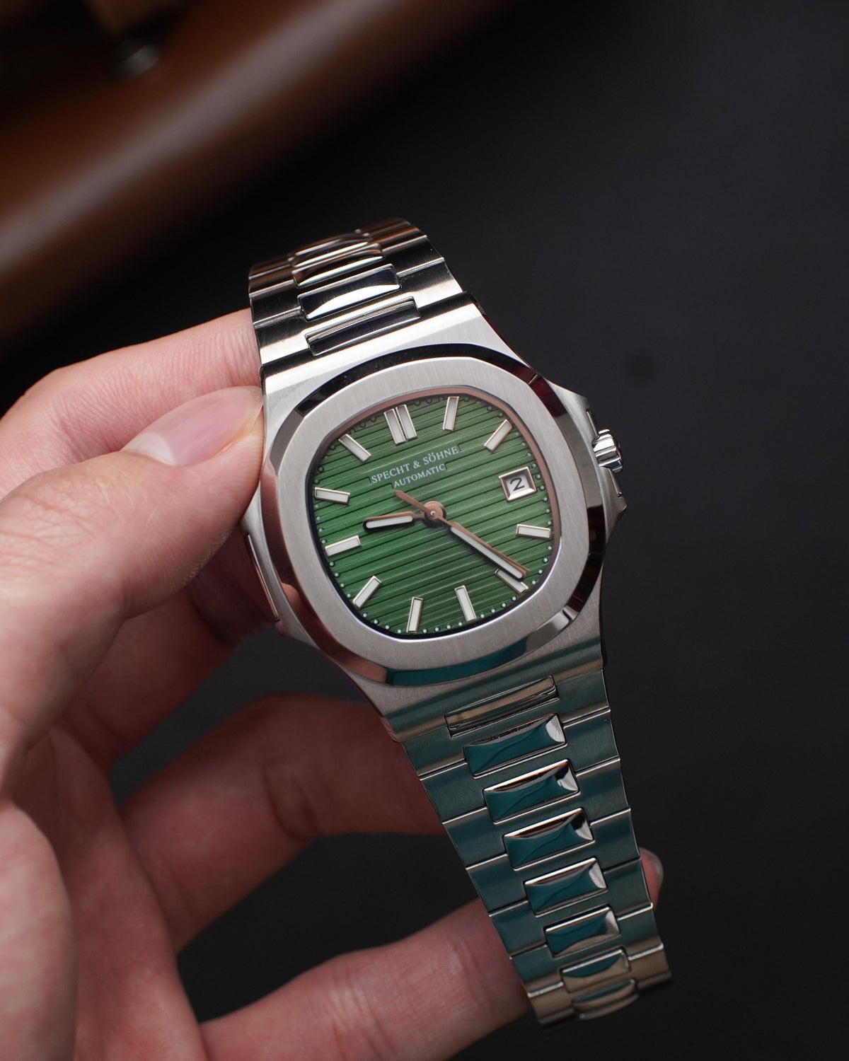 Specht & Söhne SP0005A3-V2 Automático — Esportivo Integrado 40mm, pulseira de aço, vista 5