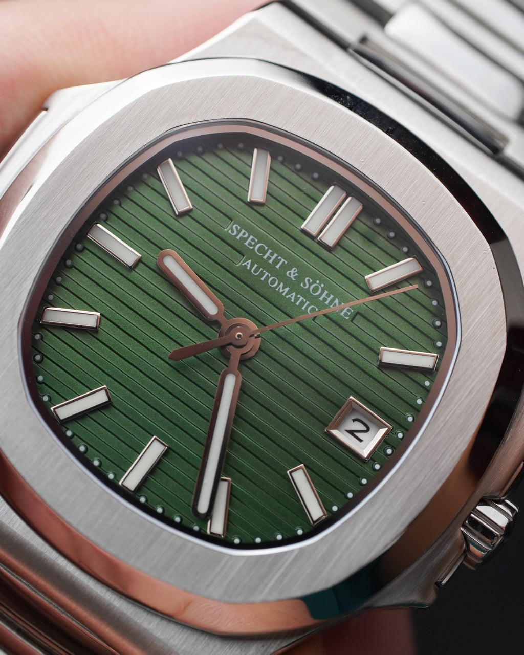 Specht & Söhne SP0005A3-V2 Automático — Esportivo Integrado 40mm, pulseira de aço, vista 3