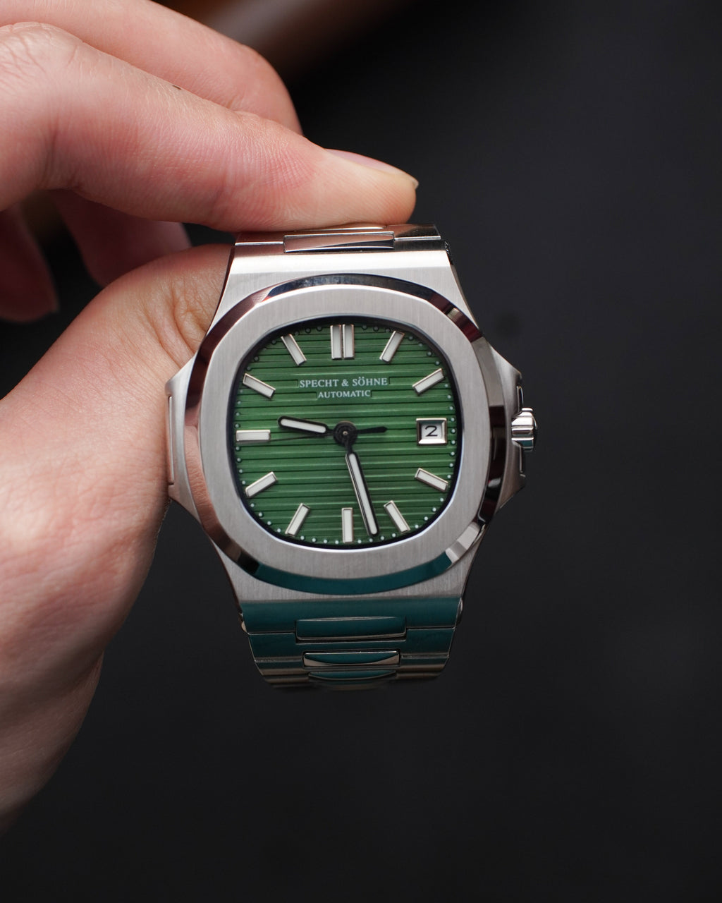 Specht & Söhne SP0005A3-V2 Automático — Esportivo Integrado 40mm, pulseira de aço, vista 4