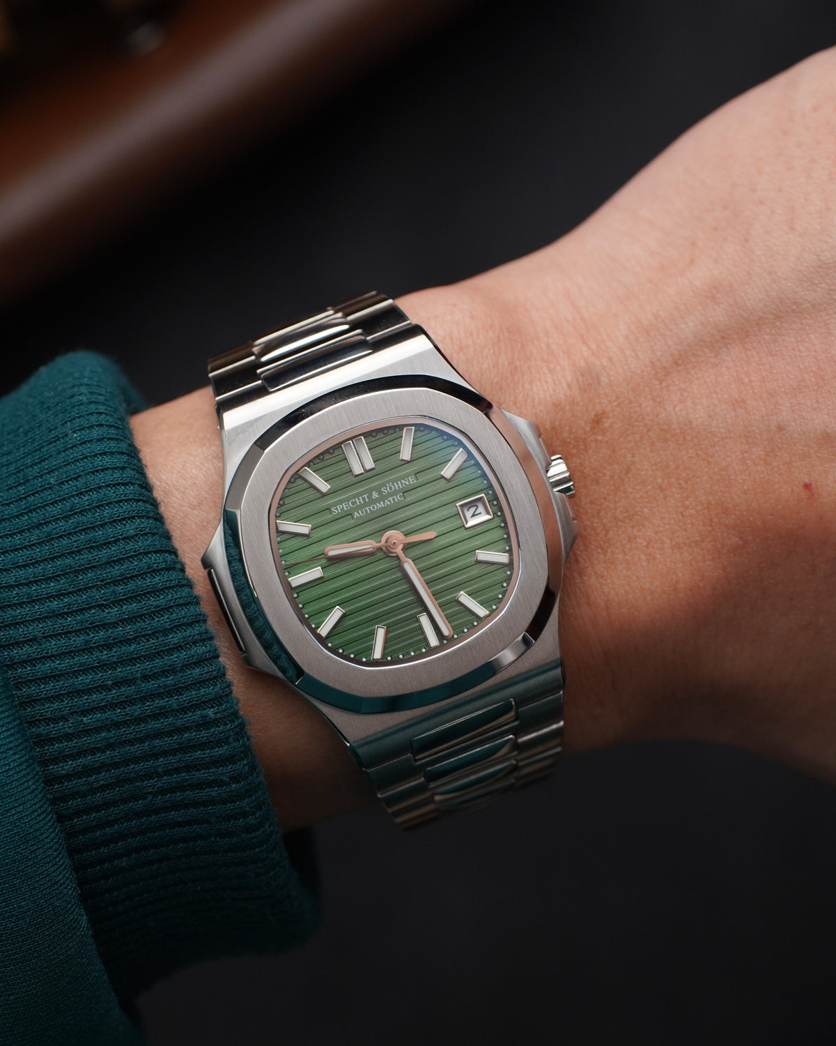 Specht & Söhne SP0005A3-V2 Automático — Esportivo Integrado 40mm, pulseira de aço, vista 2