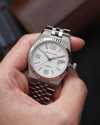 Specht & Söhne SP0043A2 Automático — Explorador 37mm, pulseira de aço, vista 2
