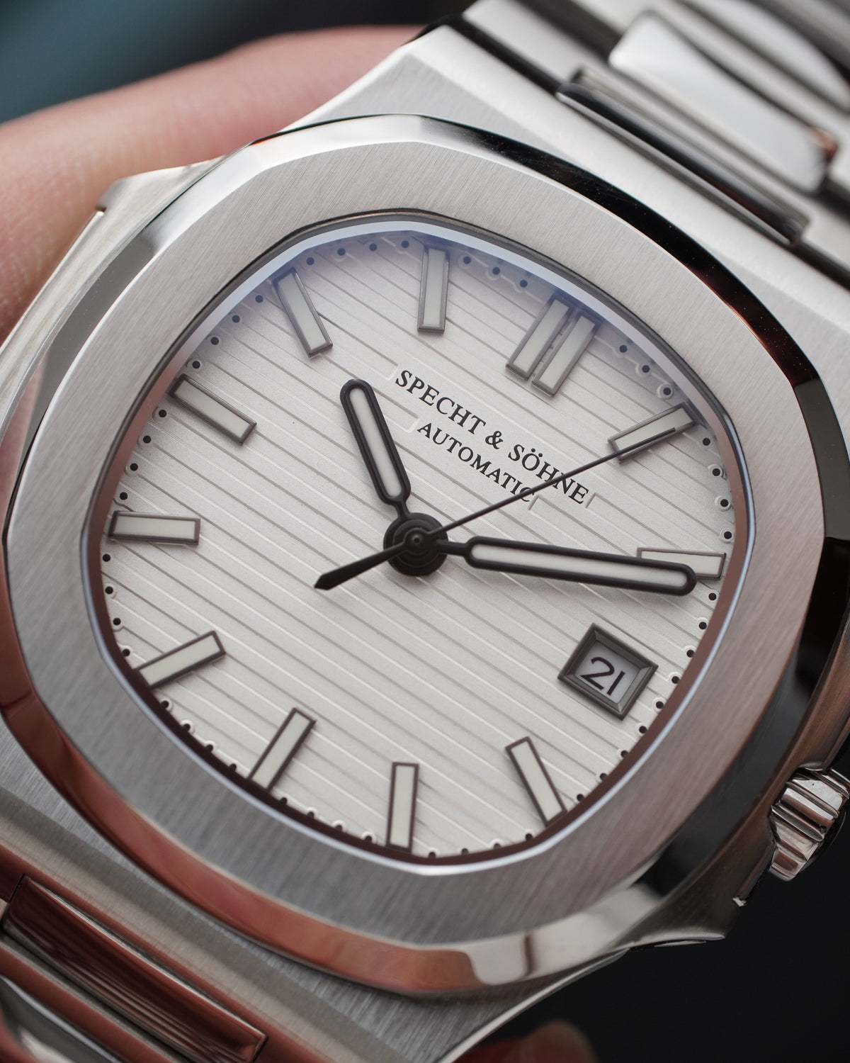 Specht & Söhne SP0005A6-V2 Automático — Esportivo Integrado 40mm, pulseira de aço, vista 3