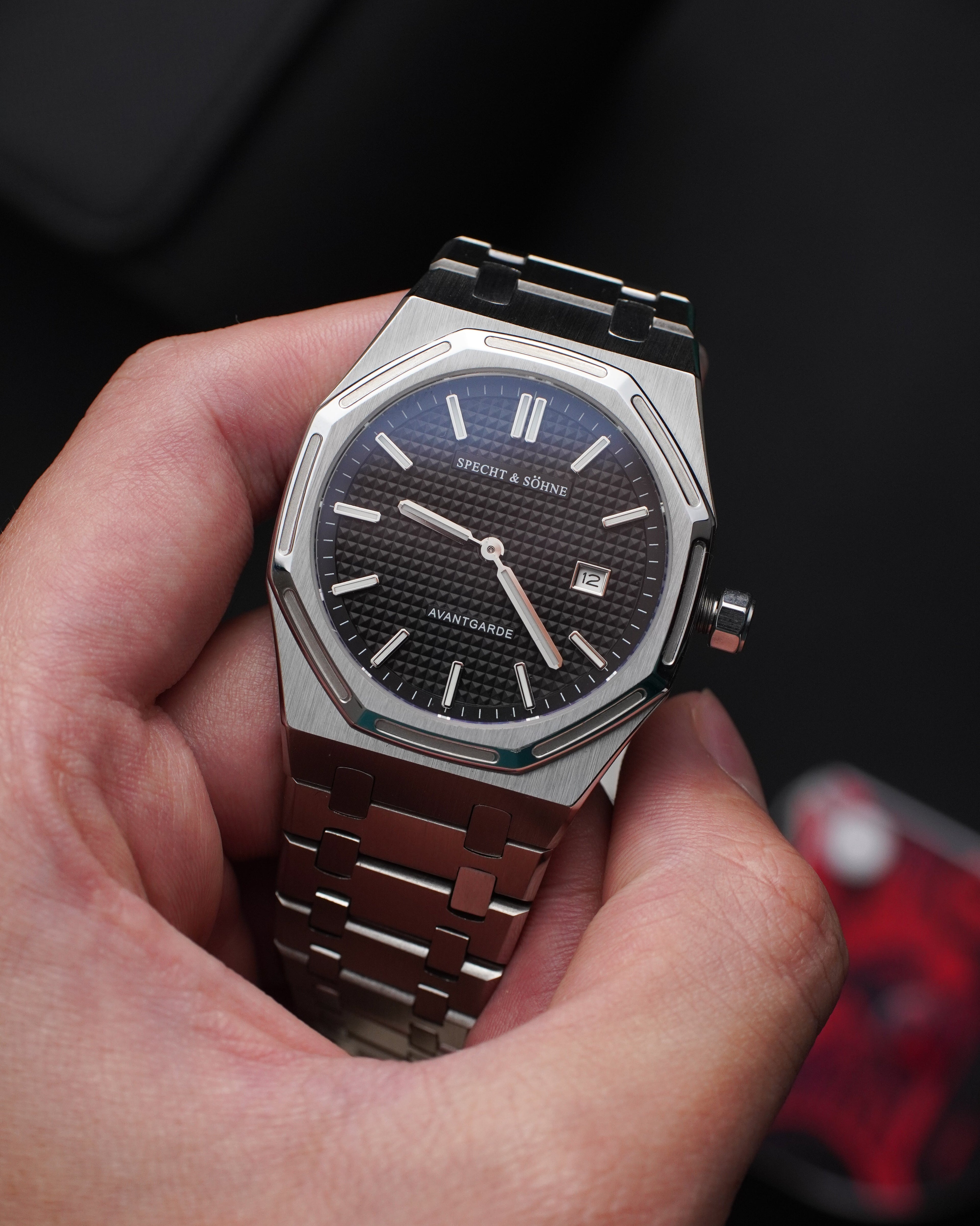 Specht & Söhne SP0041Q4 Quartz — Slim 38mm, pulseira de aço, vista 2