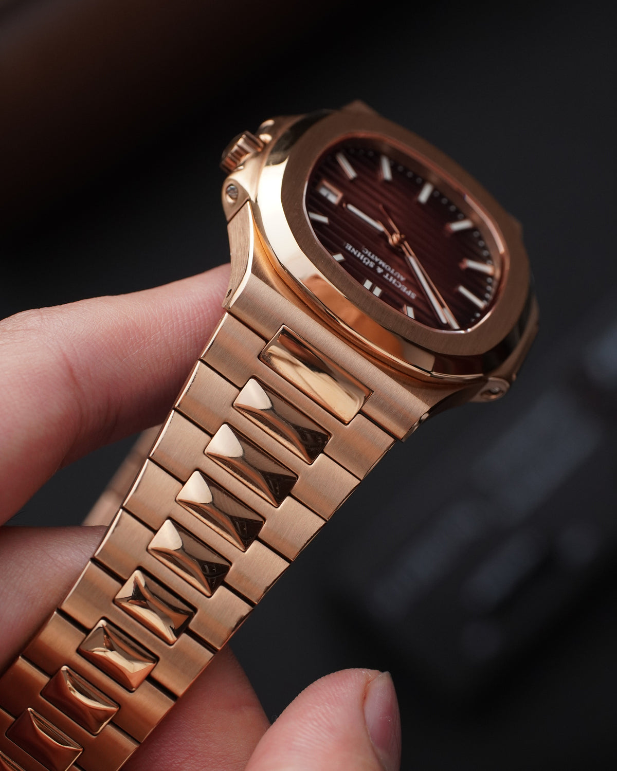 Specht & Söhne SP0005A5-V2 Automático — Esportivo Integrado 40mm, pulseira de aço, vista 6