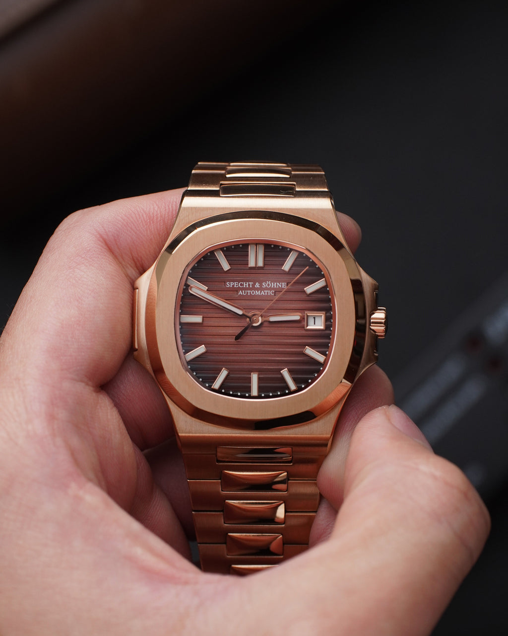 Specht & Söhne SP0005A5-V2 Automático — Esportivo Integrado 40mm, pulseira de aço, vista 10