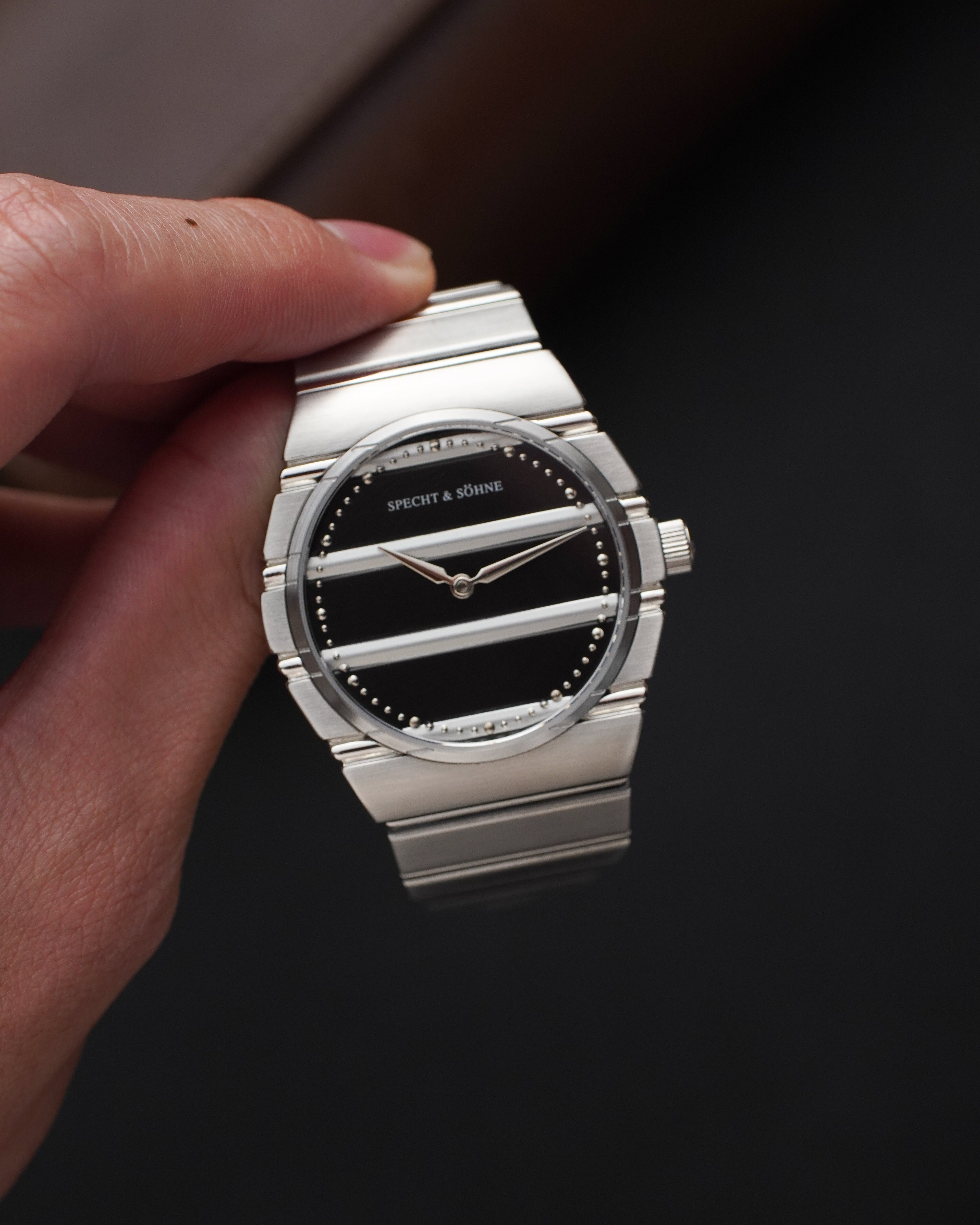 Specht & Söhne SP0032Q2 Quartz — Ultrafino 37mm, pulseira de aço, vista 4