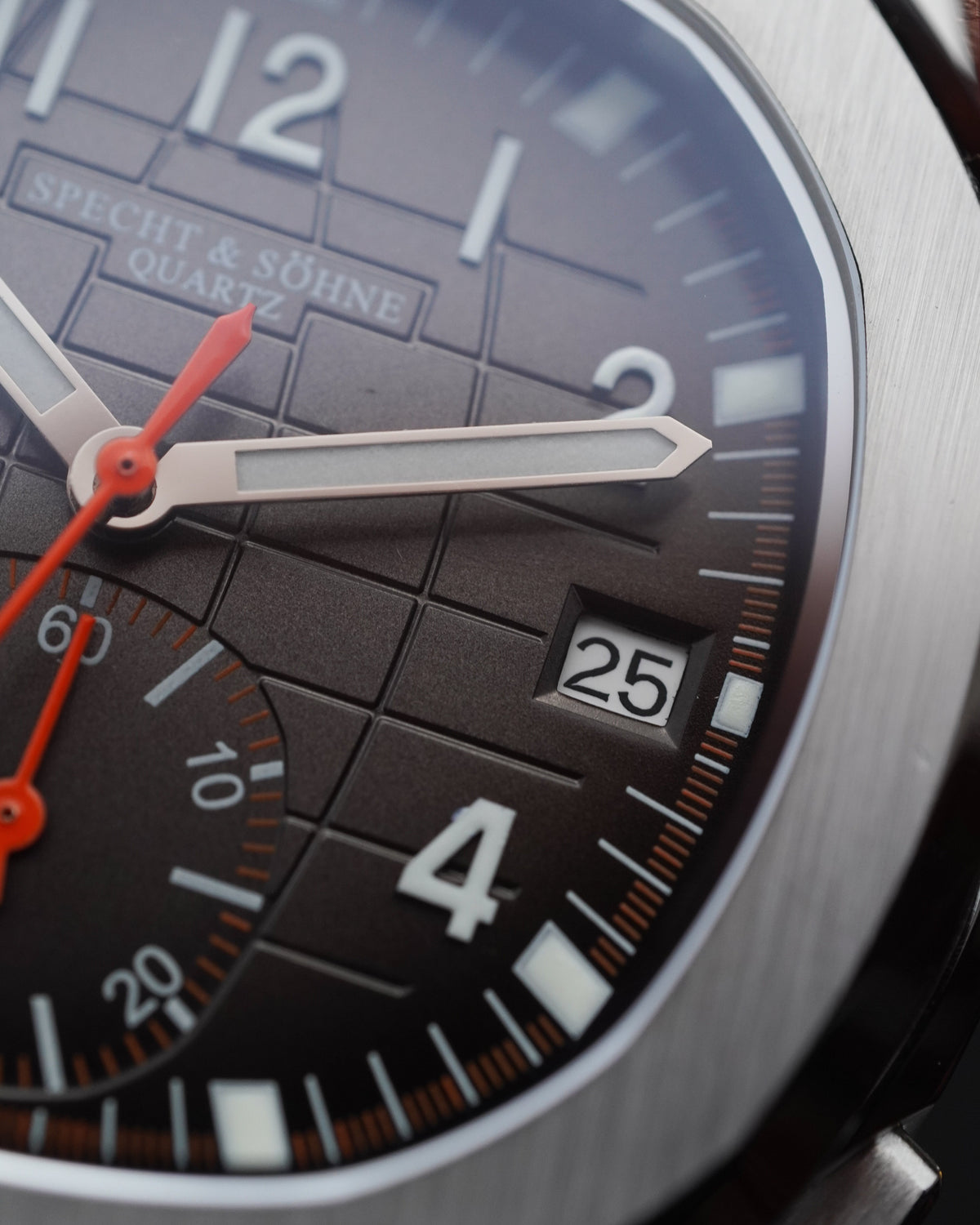 Specht & Söhne SP0006Q2 Quartz — Cronógrafo Esportivo 42mm, pulseira de silicone, vista 5