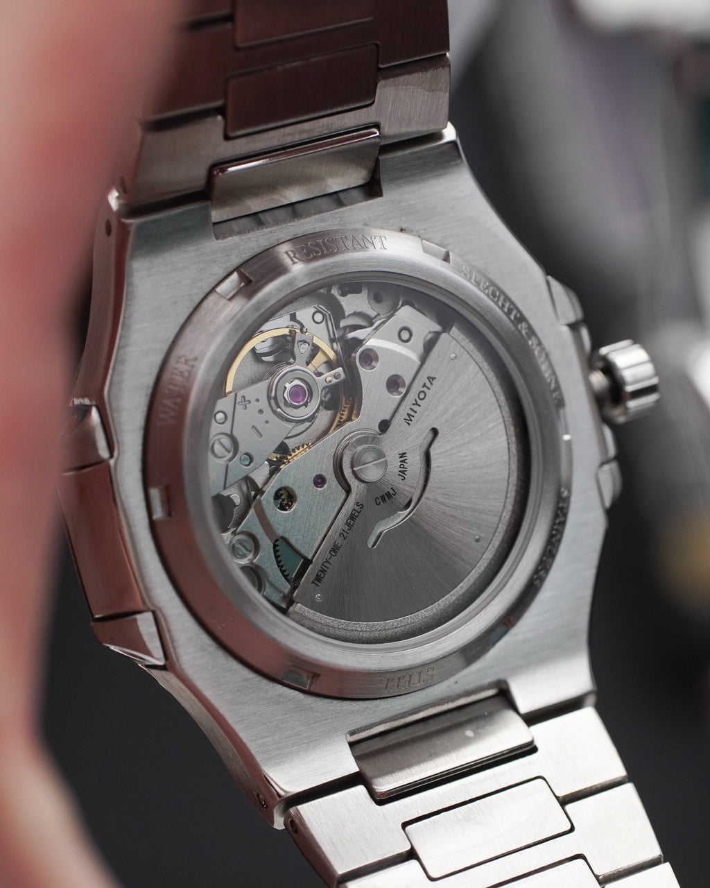 Specht & Söhne SP0005A1-V2 Automático — Esportivo Integrado 40mm, pulseira de aço, vista 8