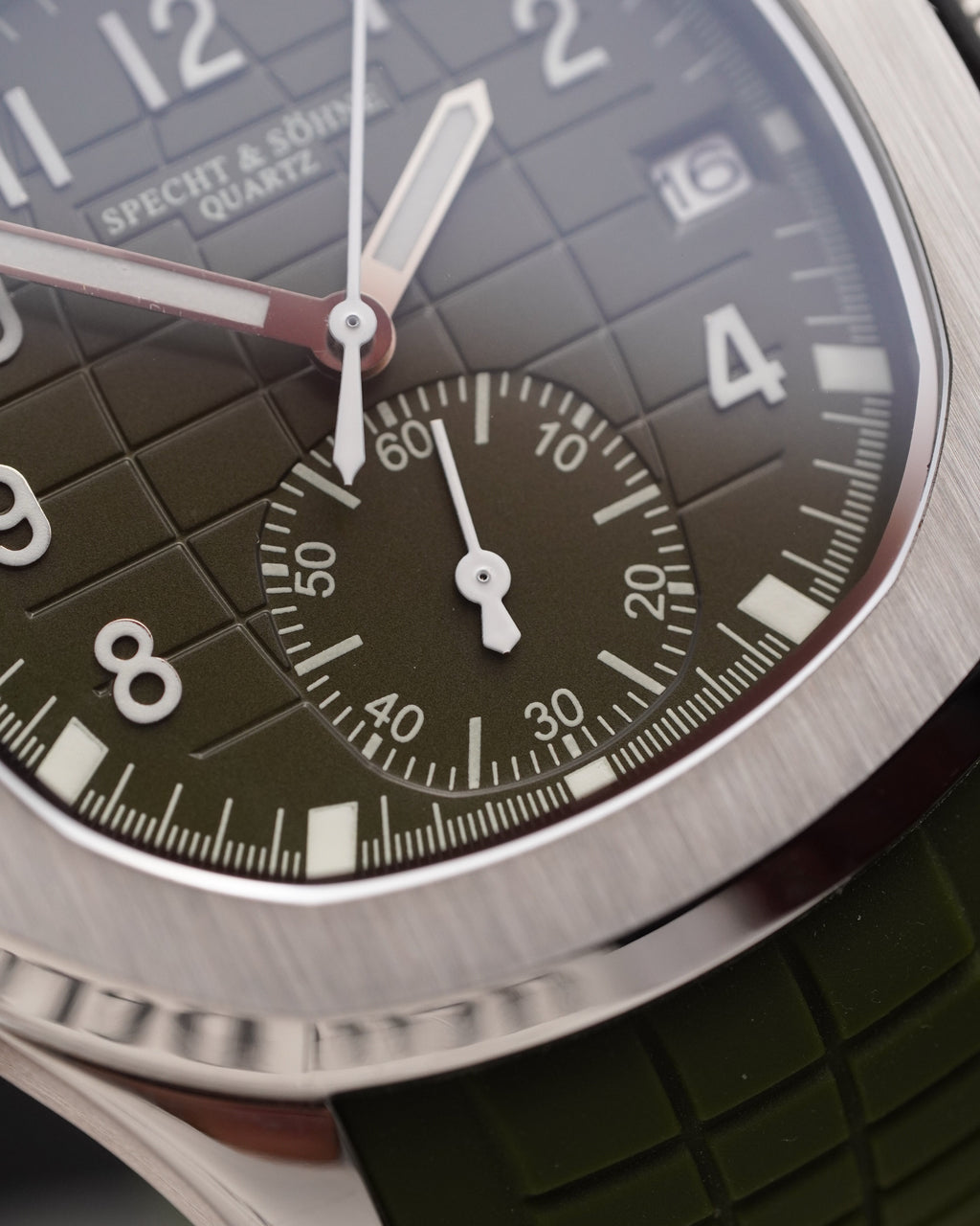 Specht & Söhne SP0006Q4 Quartz — Cronógrafo Esportivo 42mm, pulseira de silicone, vista 4