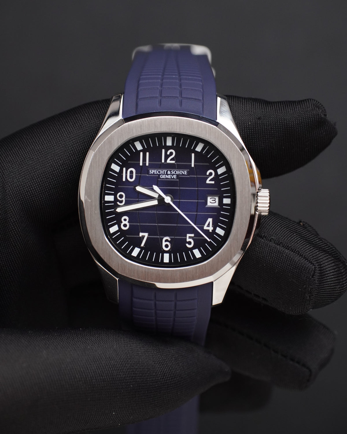 Specht & Söhne SP0008A1 Automático — Esportivo 40mm, pulseira de silicone, vista 4
