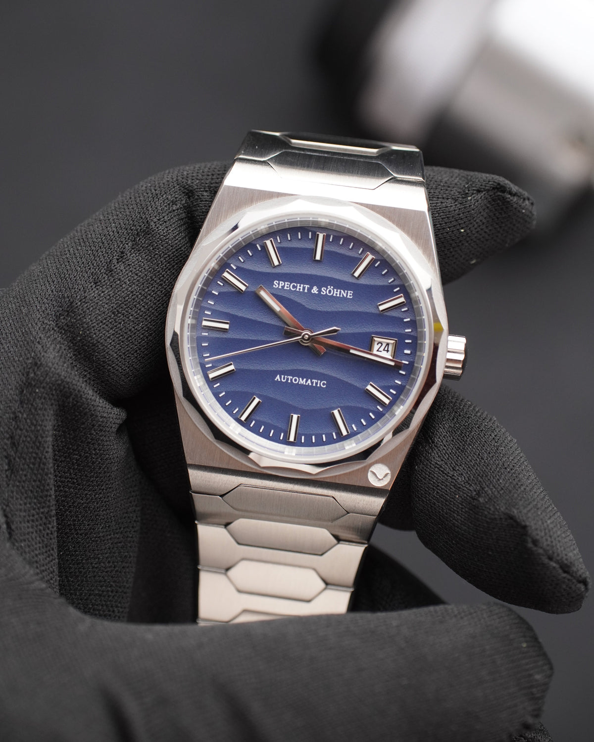 Specht & Söhne SP0036A2-D Automático — Integrado 37mm, pulseira de aço, vista 2