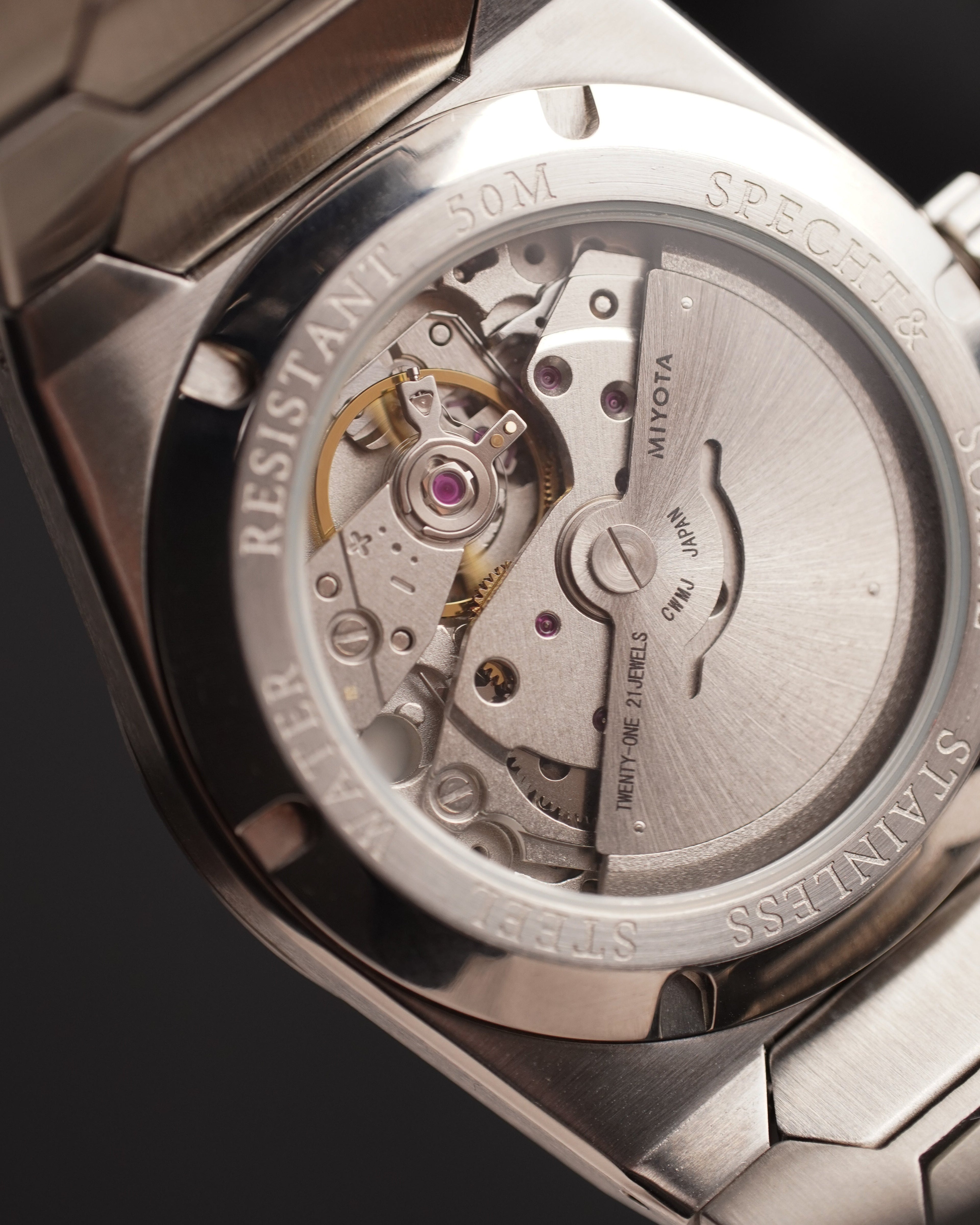 Specht & Söhne SP0036A7-D Automático — Integrado 37mm, pulseira de aço, vista 7