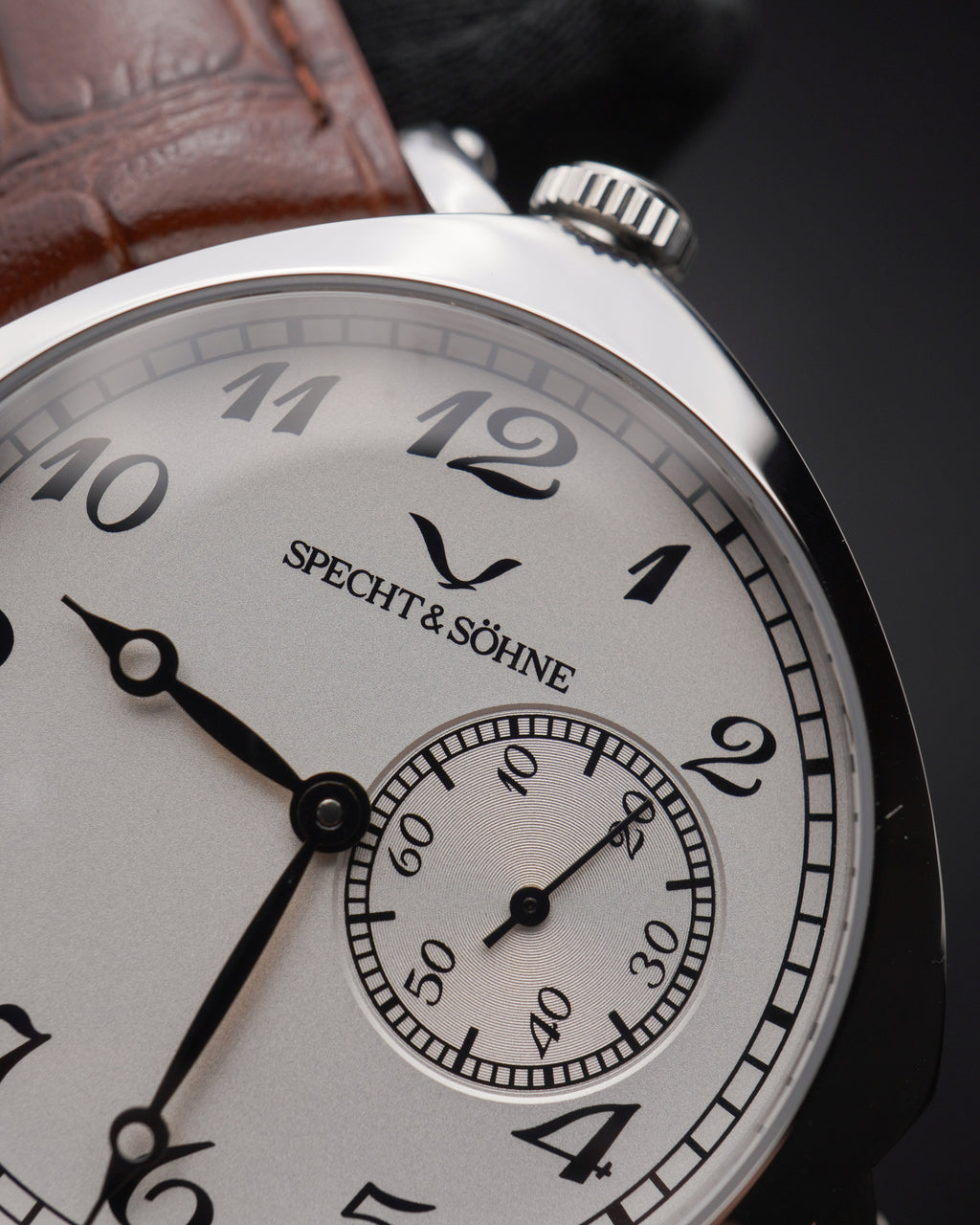 Specht & Söhne SP2645A1 Automático — Automático Seagull 38mm, pulseira de couro, vista 3