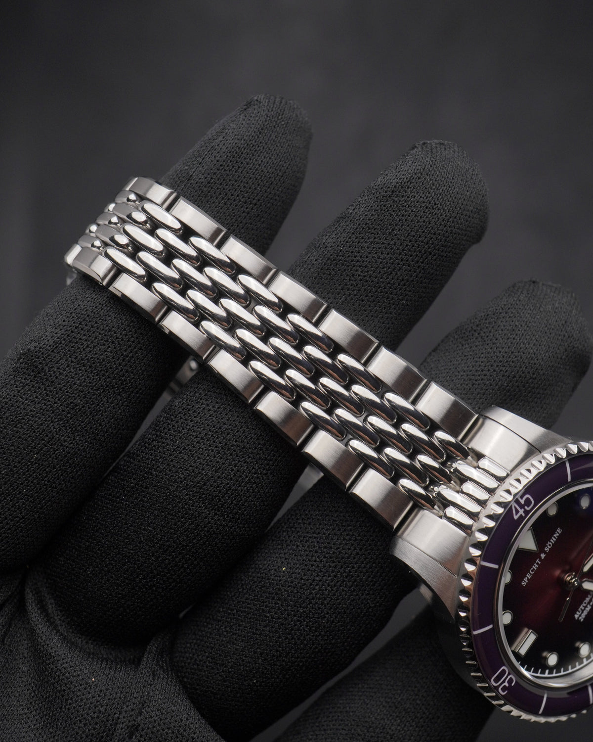 Specht & Söhne SP2653A3 Automático — Automático 39mm Premium, pulseira de aço, vista 8