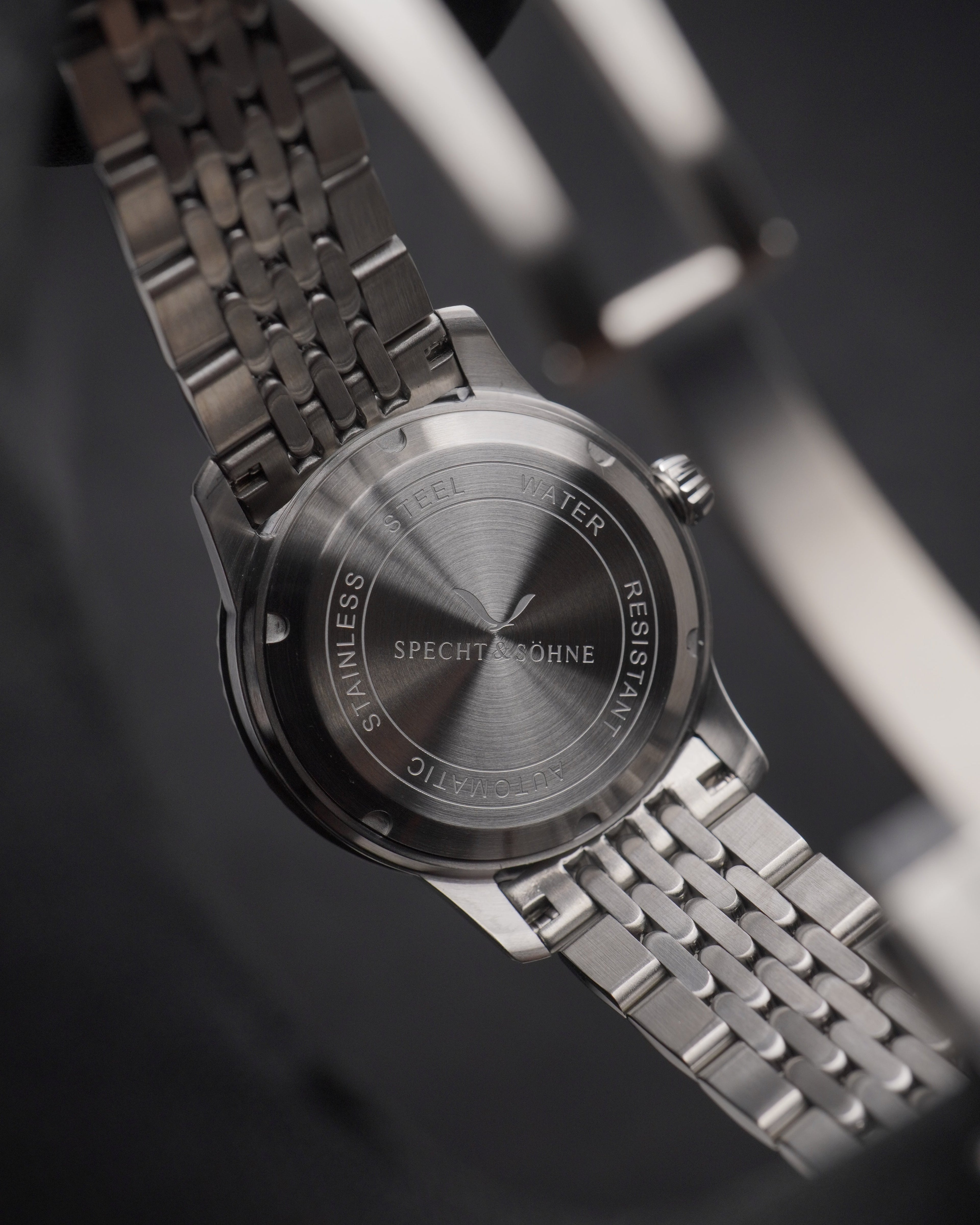 Specht & Söhne SP2653A3 Automático — Automático 39mm Premium, pulseira de aço, vista 9