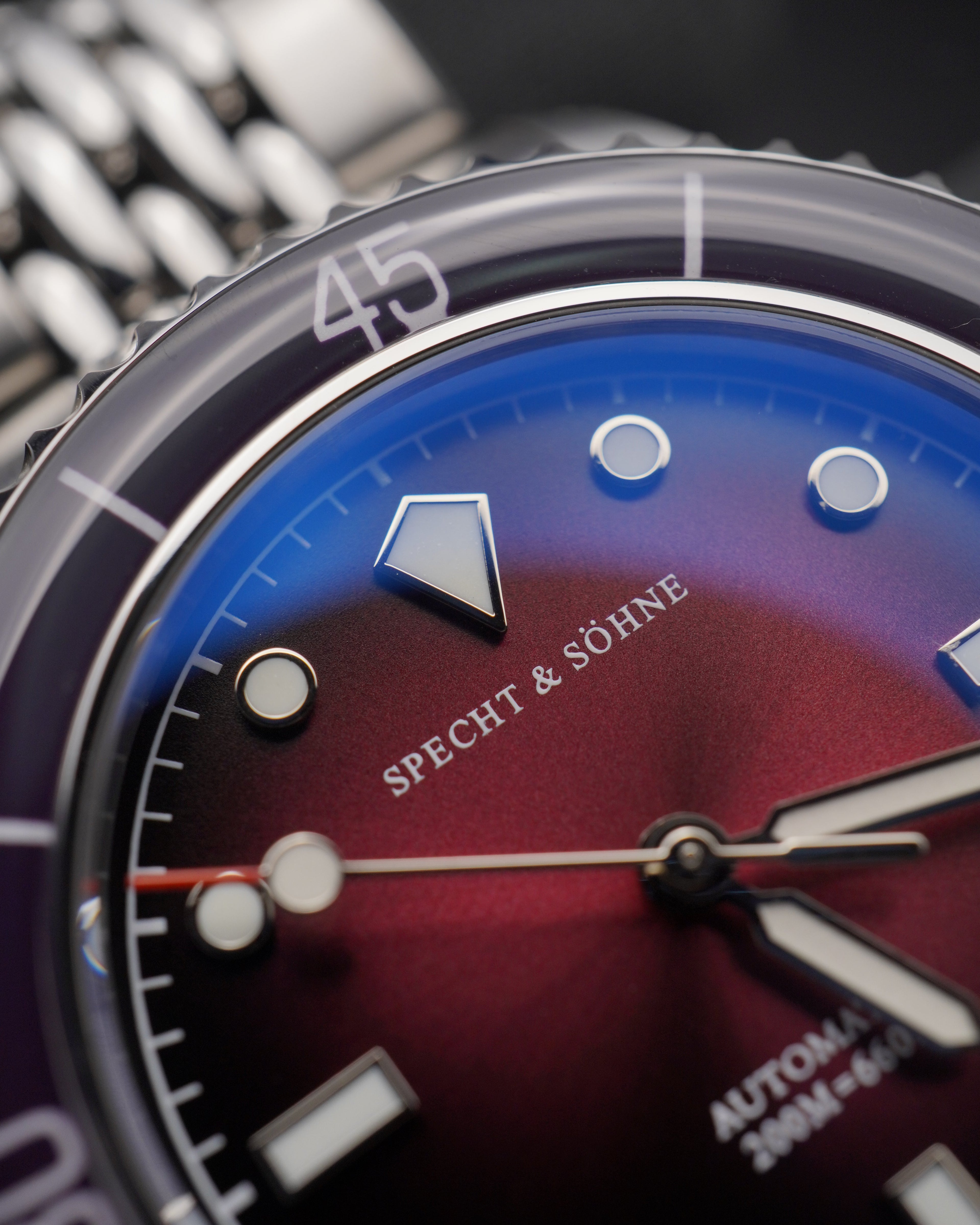 Specht & Söhne SP2653A3 Automático — Automático 39mm Premium, pulseira de aço, vista 4