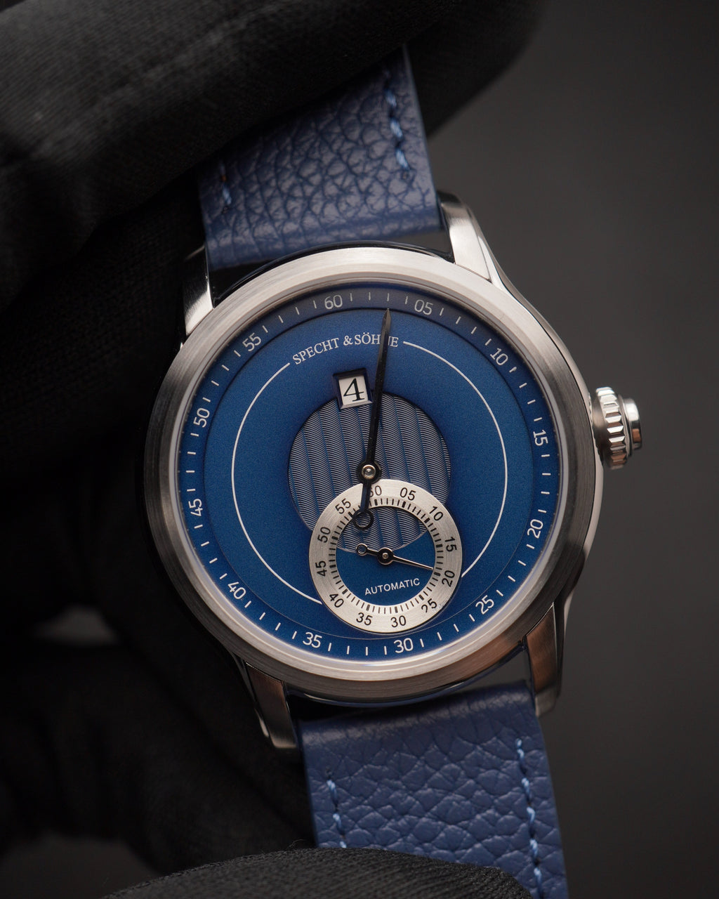 Specht & Söhne SP2652A1 Automático — Automático 39mm Pequenos Segundos, pulseira de couro, vista 2