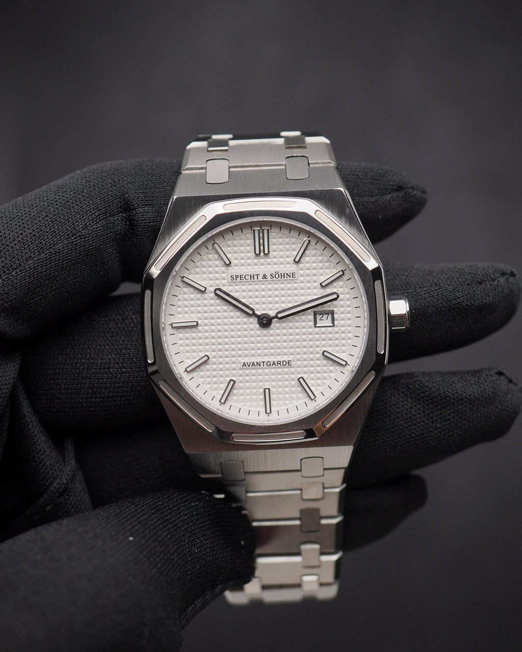 Specht & Söhne SP0041Q1 Quartz — Slim 38mm, pulseira de aço, vista 2