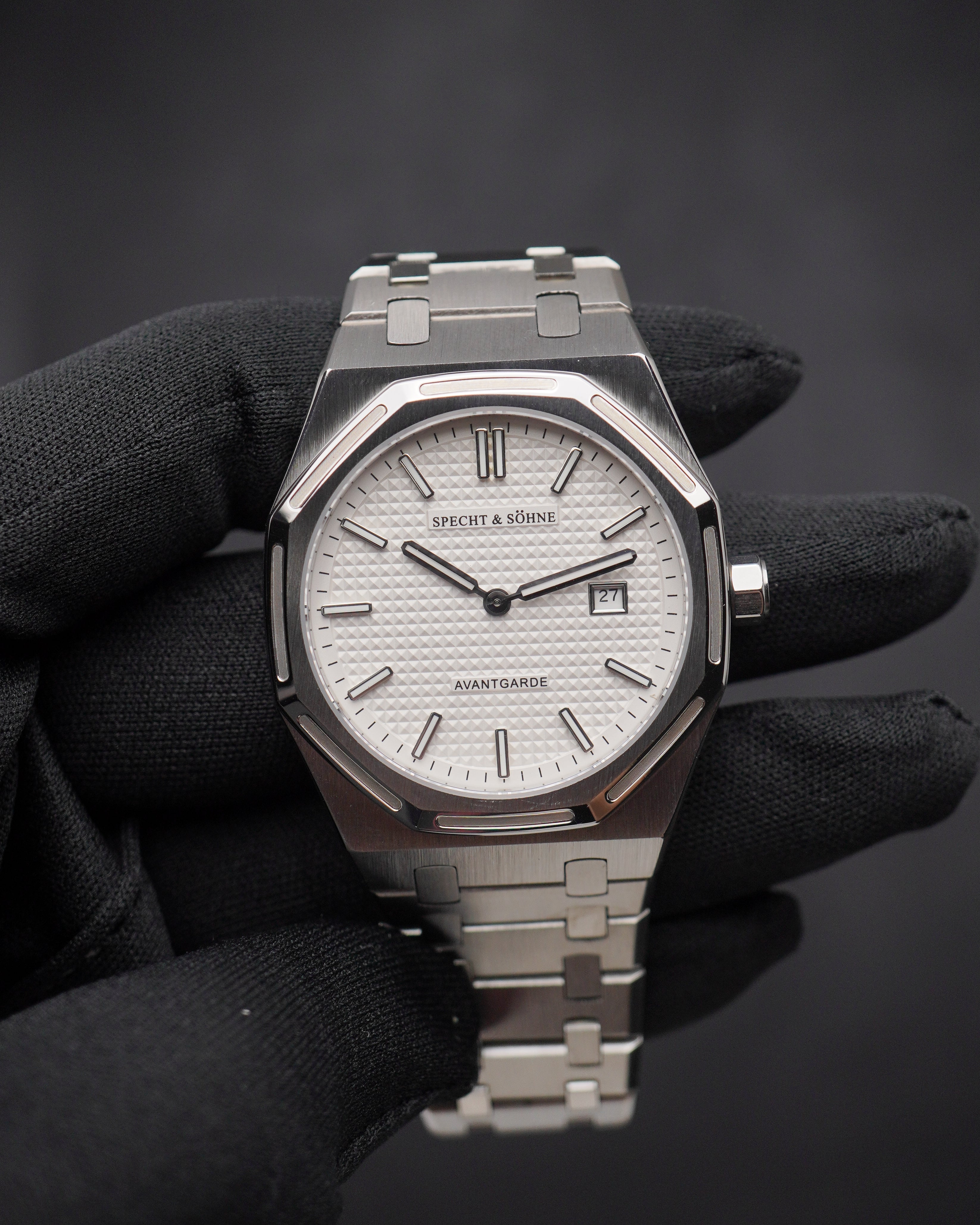 Specht & Söhne SP0041Q1 Quartz — Slim 38mm, pulseira de aço, vista 2