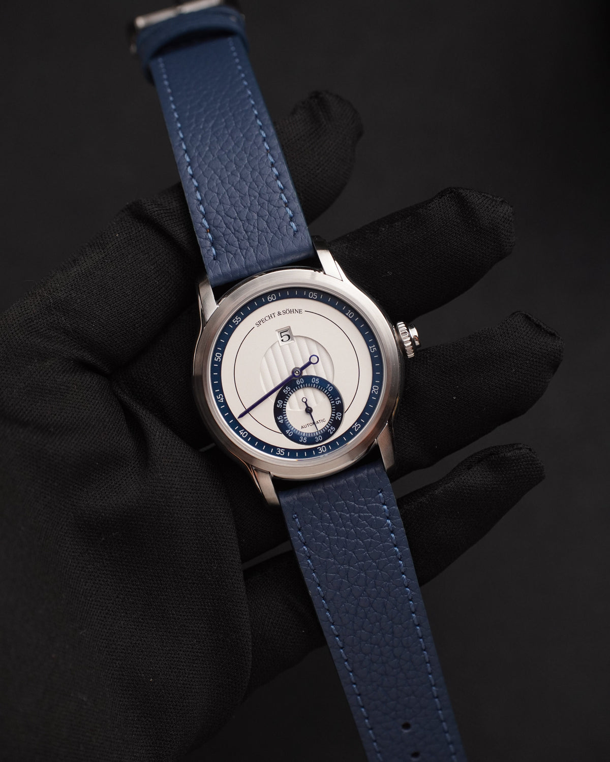 Specht & Söhne SP2652A3 Automático — Automático 39mm Pequenos Segundos, pulseira de couro, vista 4