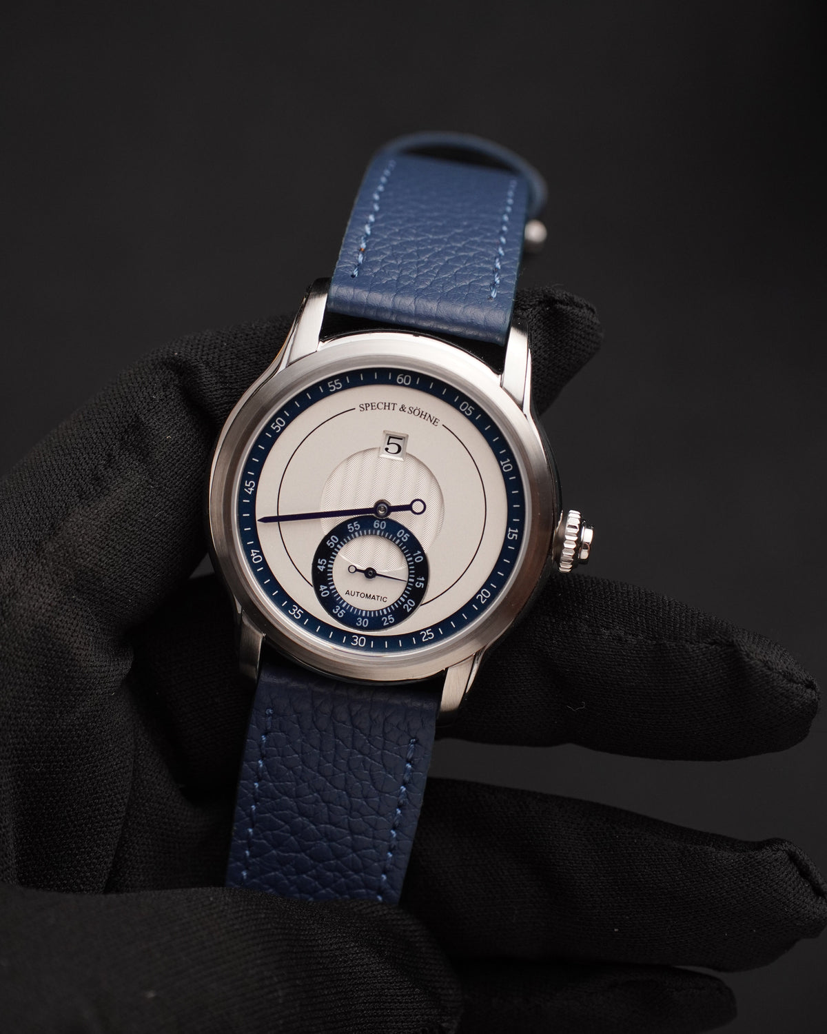 Specht & Söhne SP2652A3 Automático — Automático 39mm Pequenos Segundos, pulseira de couro, vista 6