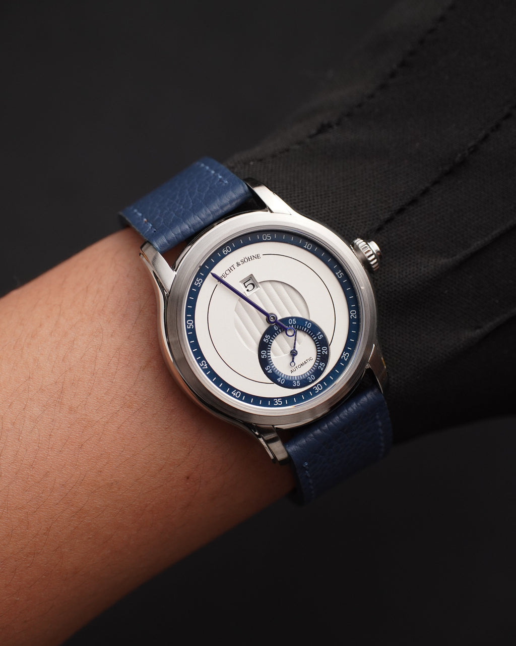 Specht & Söhne SP2652A3 Automático — Automático 39mm Pequenos Segundos, pulseira de couro, vista 2