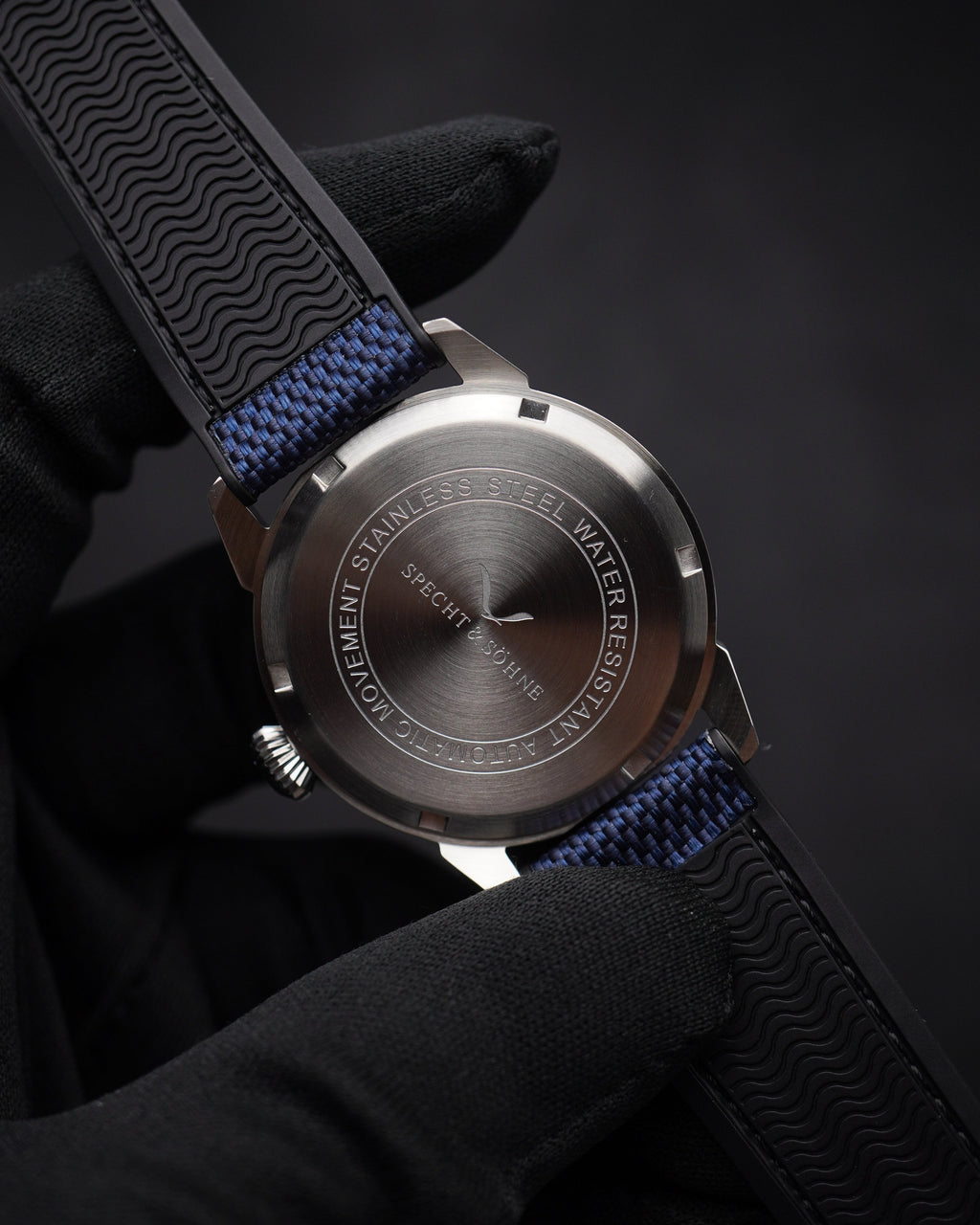 Specht & Söhne SP2647A2 Automático — Automático 38mm Slim, pulseira de borracha, vista 7