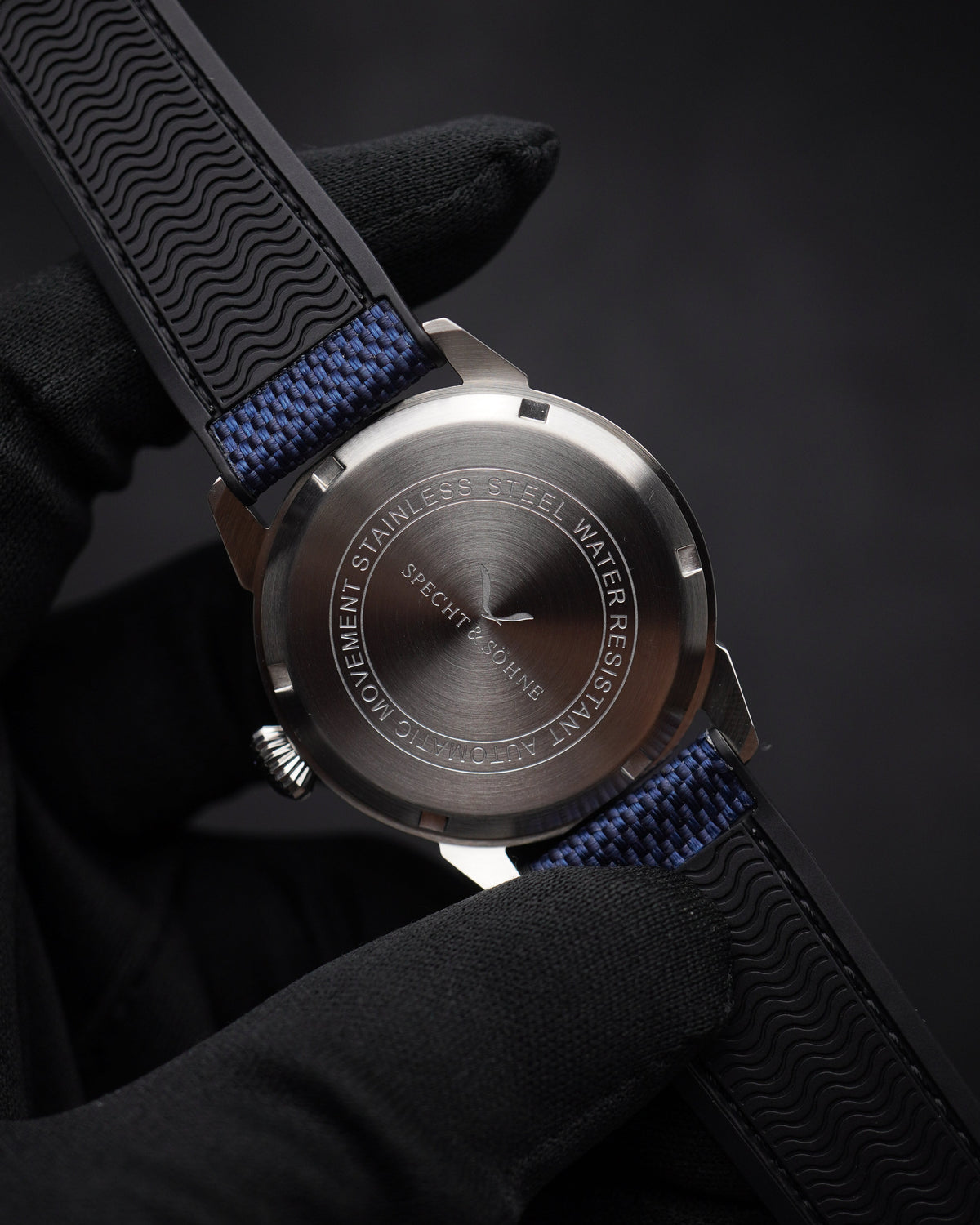 Specht & Söhne SP2647A2 Automático — Automático 38mm Slim, pulseira de borracha, vista 7