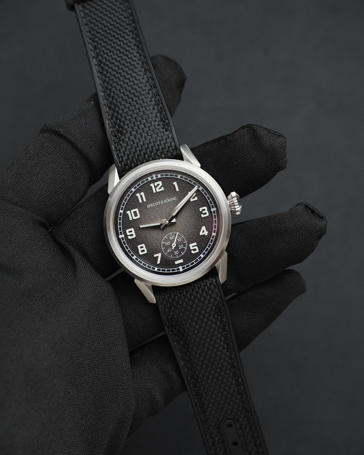 Specht & Söhne SP2647A3 Automático — Automático 38mm Slim, pulseira de borracha, vista 5