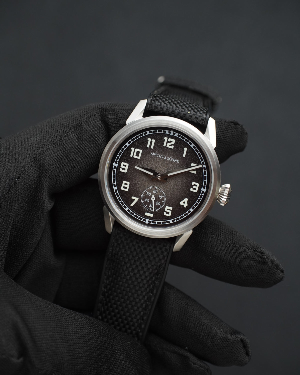 Specht & Söhne SP2647A3 Automático — Automático 38mm Slim, pulseira de borracha, vista 2