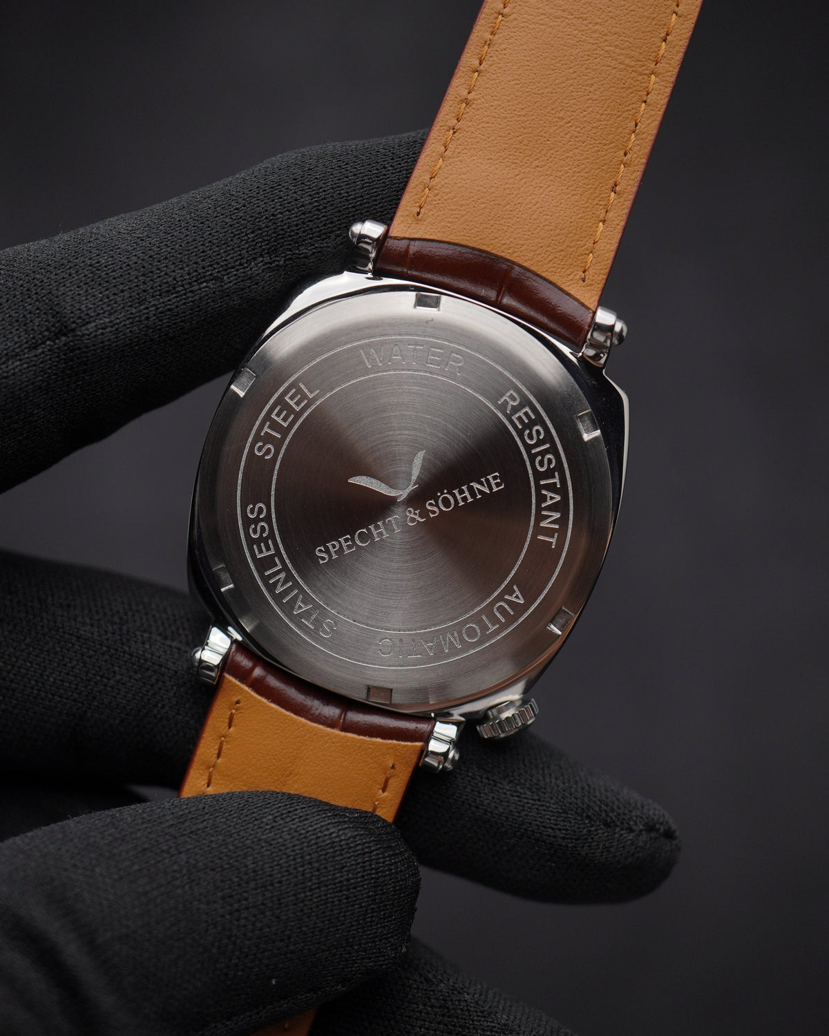 Specht & Söhne SP2645A3 Automático — Automático Seagull 38mm, pulseira de couro, vista 9