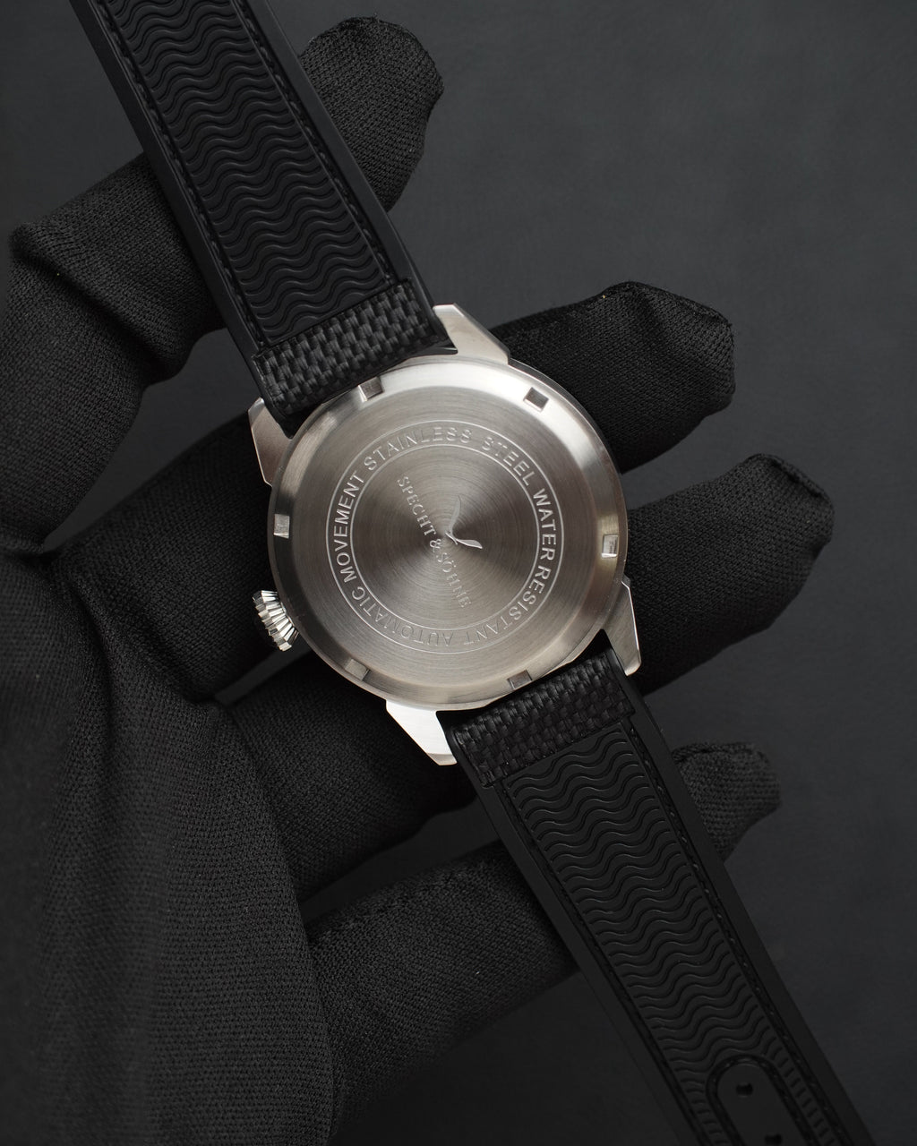 Specht & Söhne SP2647A3 Automático — Automático 38mm Slim, pulseira de borracha, vista 8