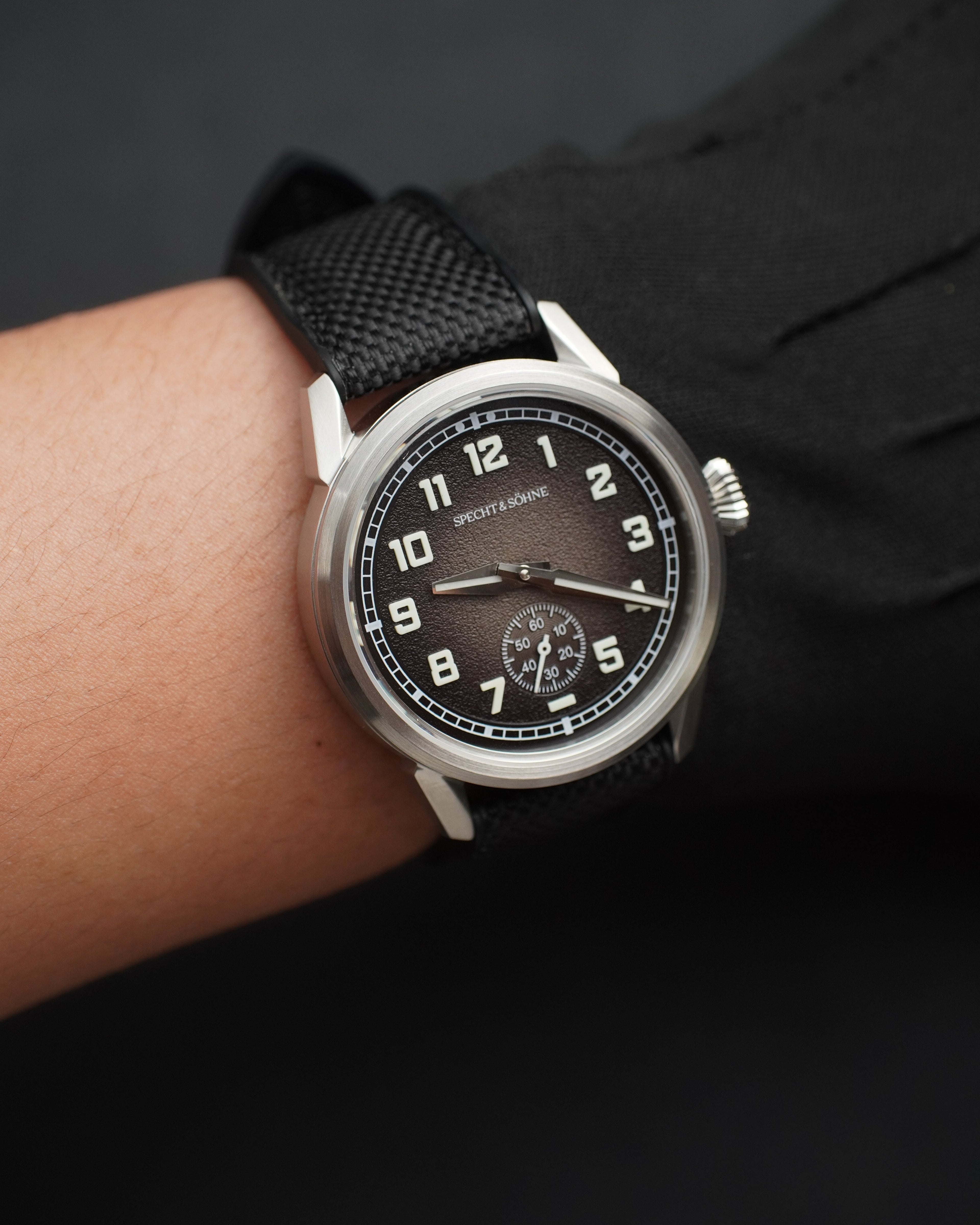Specht & Söhne SP2647A3 Automático — Automático 38mm Slim, pulseira de borracha, vista 4