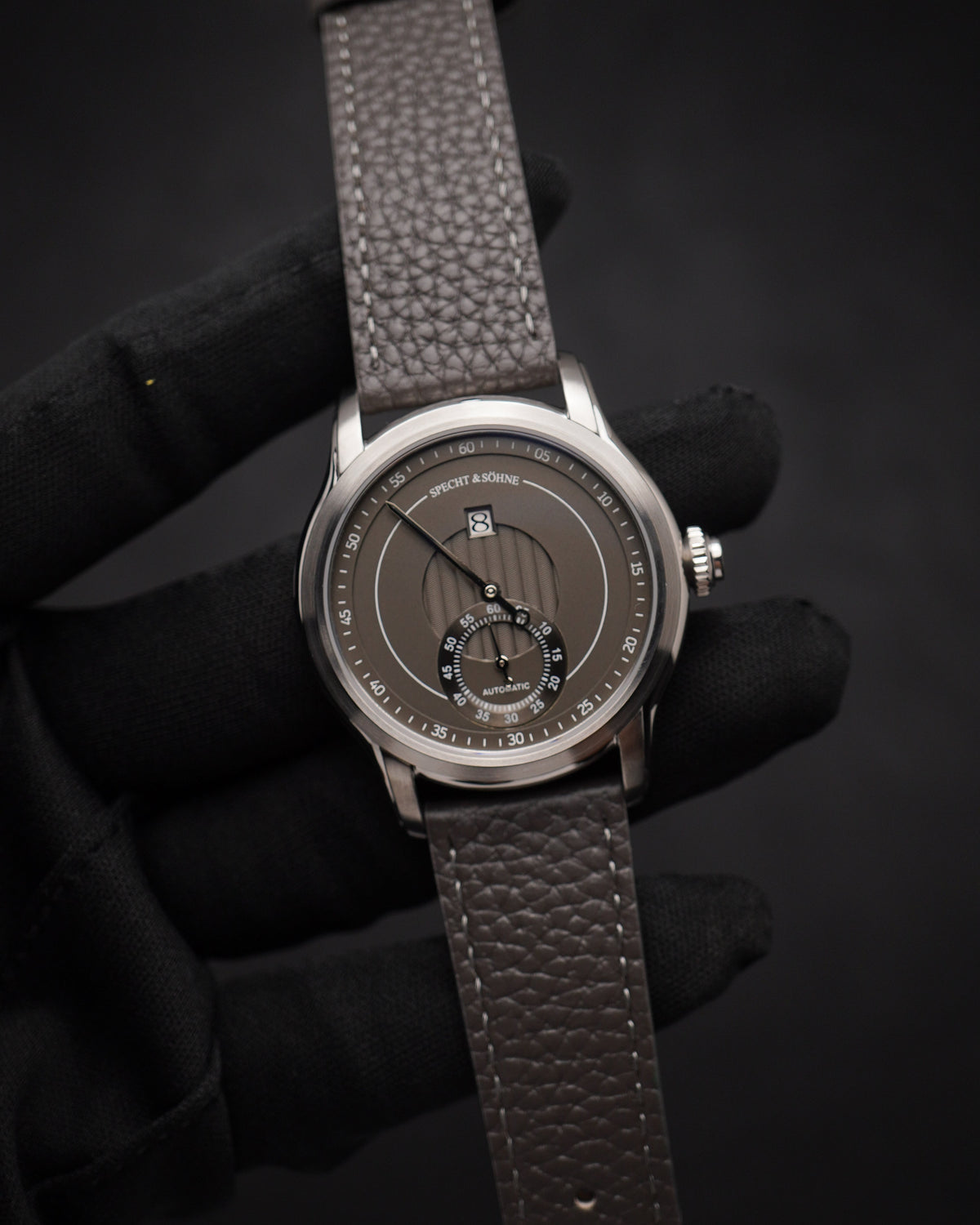 Specht & Söhne SP2652A2 Automático — Automático 39mm Pequenos Segundos, pulseira de couro, vista 4