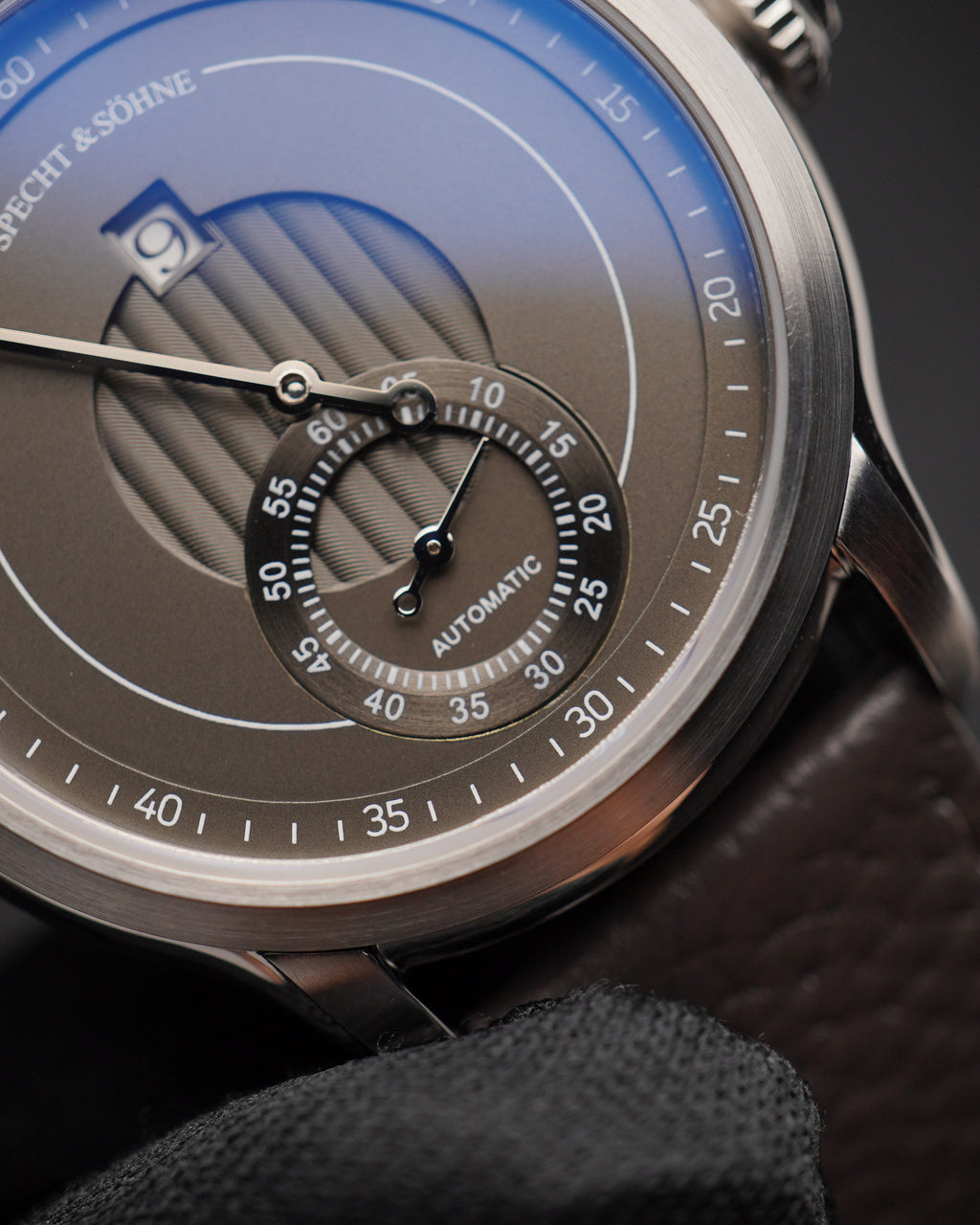 Specht & Söhne SP2652A2 Automático — Automático 39mm Pequenos Segundos, pulseira de couro, vista 5