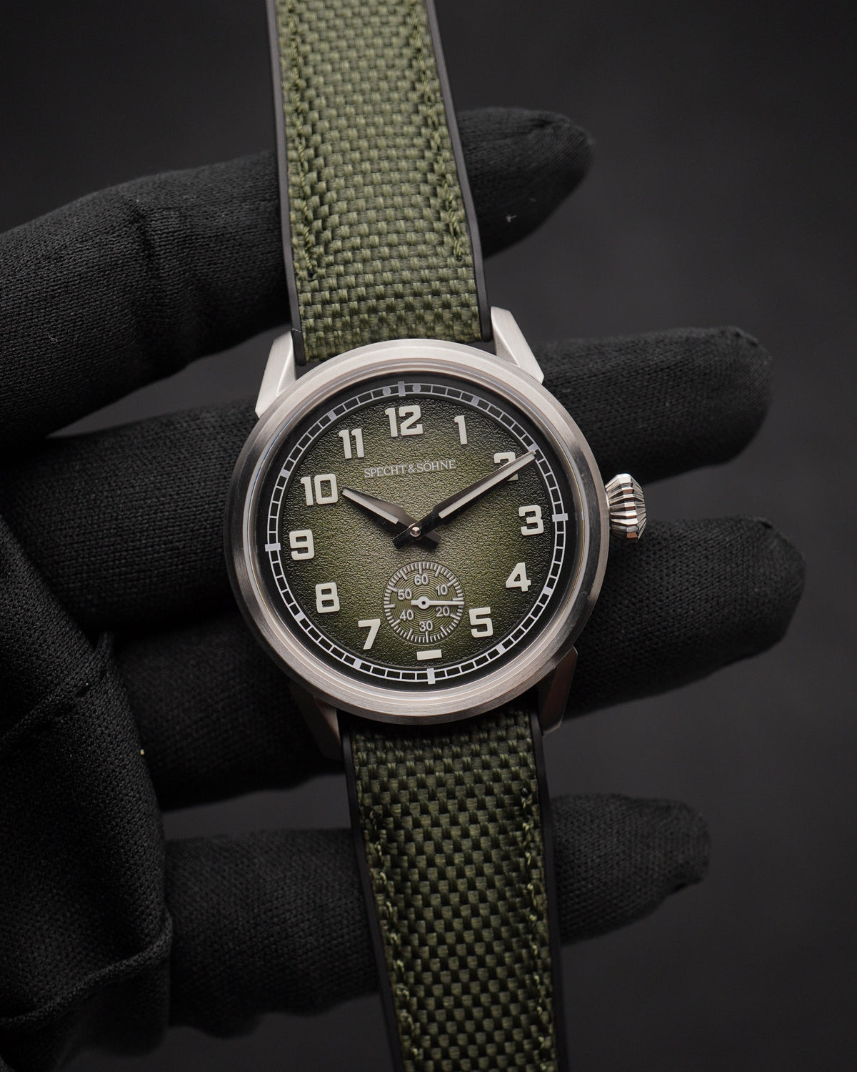 Specht & Söhne SP2647A1 Automático — Automático 38mm Slim, pulseira de borracha, vista 2